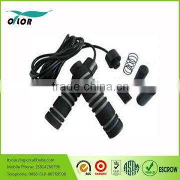 Adjustable Speed Rope,Weighted Jump Rope, Black Heavy Power Jump Rope