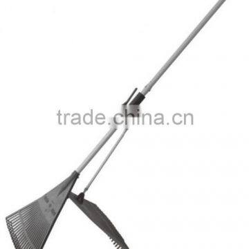 plastic and ALUMINUM garden rake/yard leaf rake