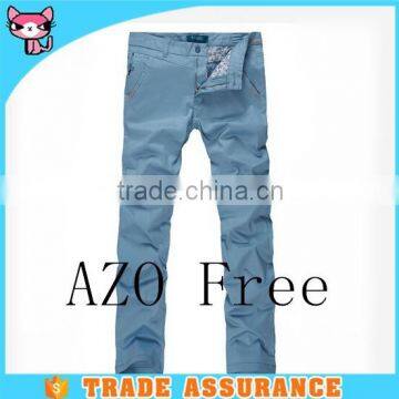 European style sky blue men cargo pants