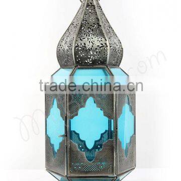 Zink Finish Candle Lantern ZCL-106