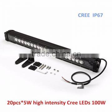 Hottest and super bright ip67 single row smart off road led light bar 100w                        
                                                                                Supplier's Choice