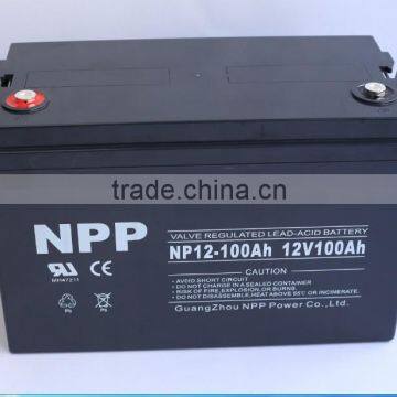 sealed lead acid battery 12v100ah inverter battery rechargeable battery for solar