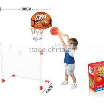 Children accemble 2 in 1 football gate and basketball backboard, ball toys for Wholesale, sport toys for children, EB033704