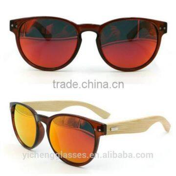 2015 Hot Design Bamboo Temple Sunglasses PC Frame Unique Eyewear Durable Sunglasses photo-6