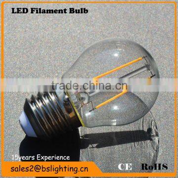 Newest G45 G80 G95 G125 E27 E26 B22 Led Filament Bulb, 4W Led Filament Lamp