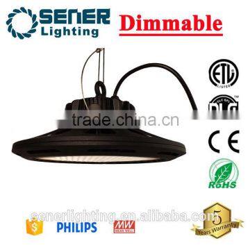 2016 newest ufo led industrial light 5years warranty warehouse in USA 130lm/w 200w ufo led high bay light