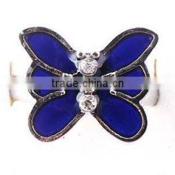 Different Elegant Shaped Butterfly Rings 12 Colors Mood Ring for Sale