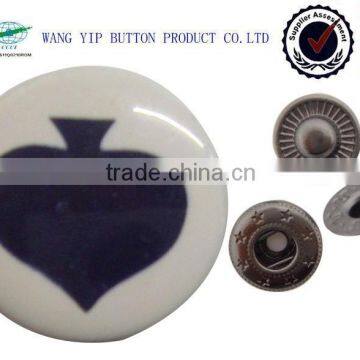 11.5mm ok-100 test fancy kids metal snap button on snap