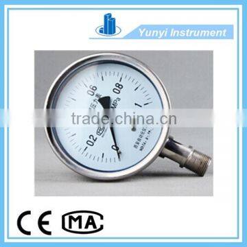 All stainless steel price of pressure gauge