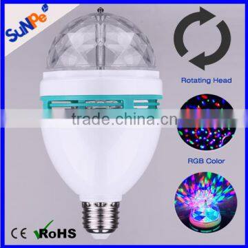 Smart Self-Rotating LED Disco Light Bulb For Party Funny Decoration