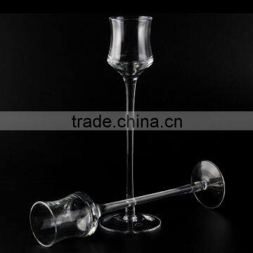 Flower Shaped Tall Candle Glass Holder for Home Decoration