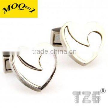 Fashion Stainless Steel Valentine Cuff Link