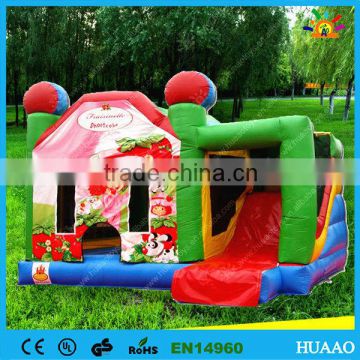 Best selling commercial strawberry inflatable mini combo jumper