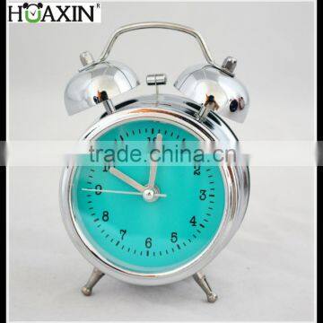 home deco items metal mini silver time clocks for sale with interactive clock face for kids birthday gift
