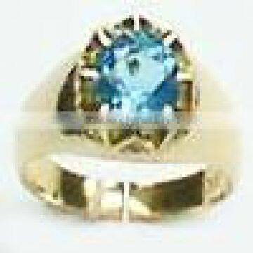 Ring With Blue Topaz