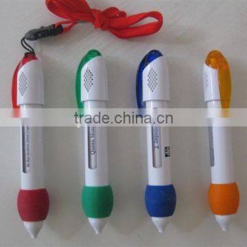 ad window retractable message pen with string