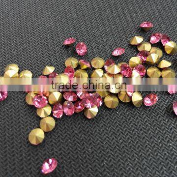 Sharp Bottom Nail Decor Rhinestone