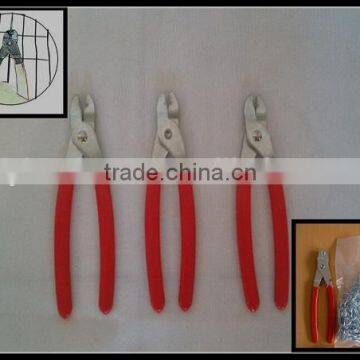 factory supply hog ring pliers for car seat---for C26 and C22 hog ring staples