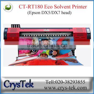 CRYSTEK RT180 1.8m Printing Banner Eco solvent printer with EPS DX5/DX7 head