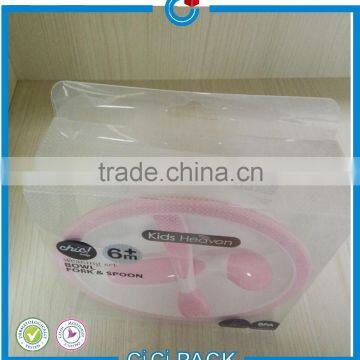 PP PET PVC Plastic Folding Box for Baby Bowl With Spoon and Fork photo-3