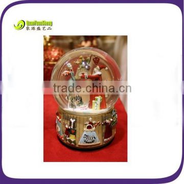 Resin christmas santa snow globe manufacturers