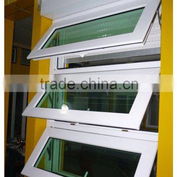 UPVC profile awning window and PVC Top hung window