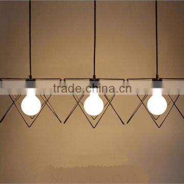 iron material black painting finished vintage pendant lighting country style lamp