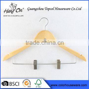 Black Plastic Pants Hanger With Clips photo-3