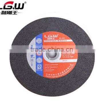 H562 T41- 10inch 250*2.5*25.4mm black cutting disc/cut-off wheel for metal and SS from China factory