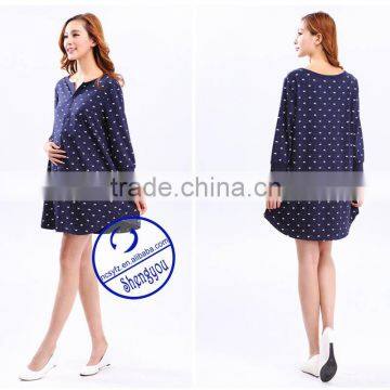 Wholesale Custom Design Full Printed Maternity Clothes, Women Maternity Clothing Top, High Quality Breastfeeding Top photo-3