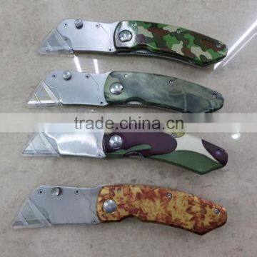 customized cutter auto retractable safety utility knife