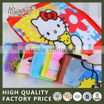 Hot China Manufacturer Cheap Hand Towel Wholesale 100% Cotton Printed Cartoon Jacquard Textile Small Square Face Towel                        
                                                Quality Choice
