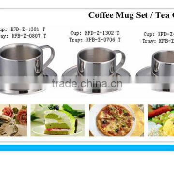 Straight body stainless steel Tea cup