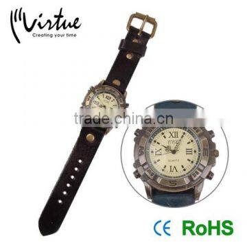 Waterproof Leather Wristband Watch