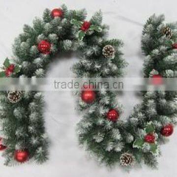 wholesale snow christmas decoration garlands