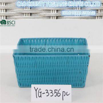 hot sale blue pp houshold storage basket