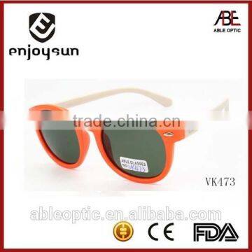 2016 round kids branded sunglasses custom logo