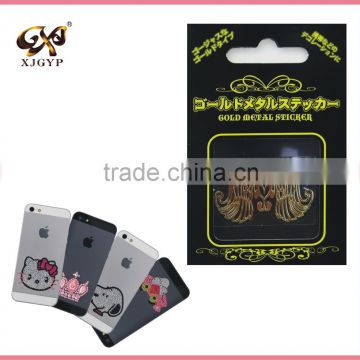 stickers for sheet metal/adhesive metal sticker/mobile phone metal sticker