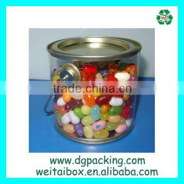 hot sale clear PET tin cans for gift packaging&packaging bucket&packaging pail                        
                                                Quality Choice