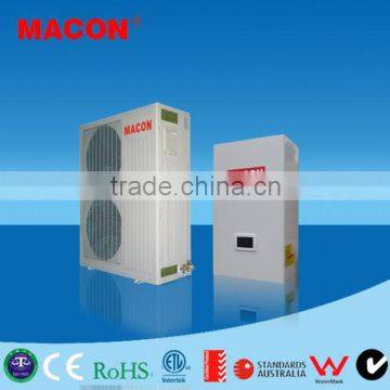 Small heat pump hot water heater with inverter, compressor indoor