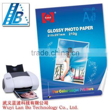 A4 ( 210 x 297mm ) 210 GSM Glossy Photo Paper