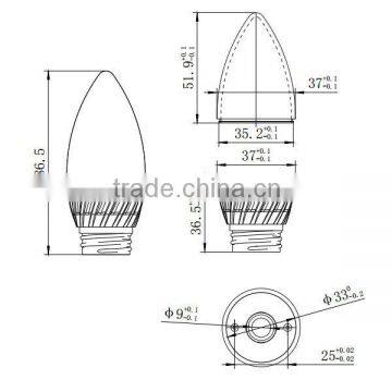 3W 4W 5W Parts of a Light Bulb photo-3