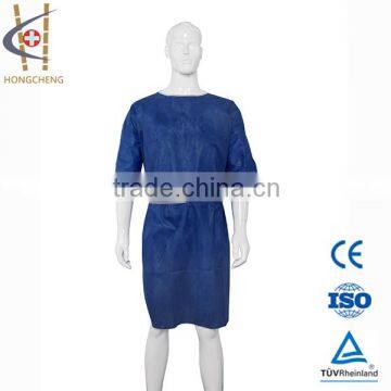 New Style Disposable Nonwoven hospital clothing patient gown