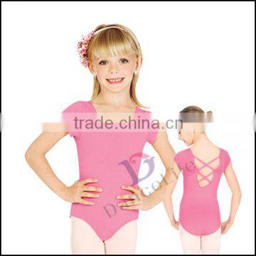 C2041 red leotard child dance leotards girls short sleeve dance leotards for kids dance leotard