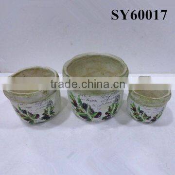 Cheap Decal Square Terracotta Plant Pot photo-3
