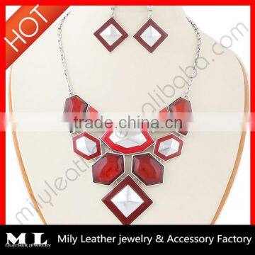 Hot sell fashion locket jewelry set custom MLJS 23