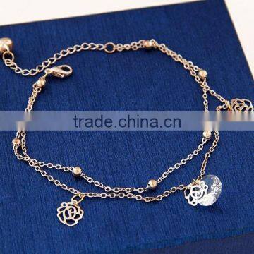 In stock marvelous gorgeous delicate rose bracelet, expandable bracelet, hanging bracelet