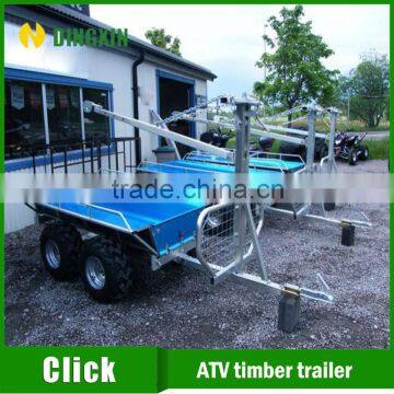 Atv Wood Trailer With Manual Winch