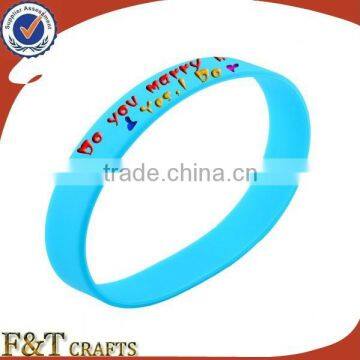 fashion souvenir wedding gift custom silicone energy bracelet with printing logo