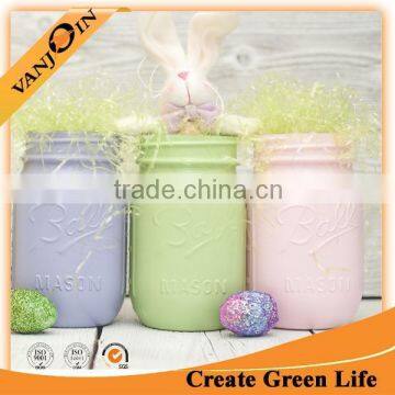 Home Decoration Custom Painting Mason Jar Glass Vase Wholesale photo-5